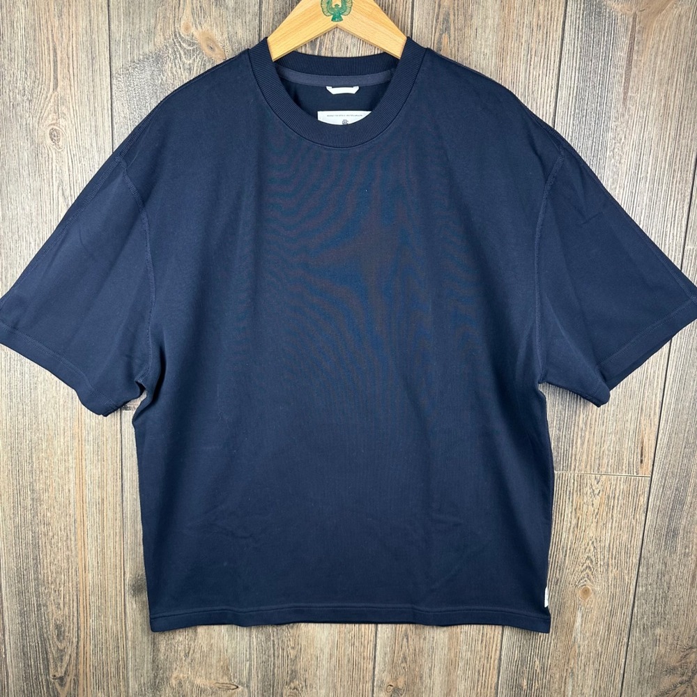 Reigning Champ Heavyweight Jersey Relaxed T-Shirt Black RC-1557 Size Medium